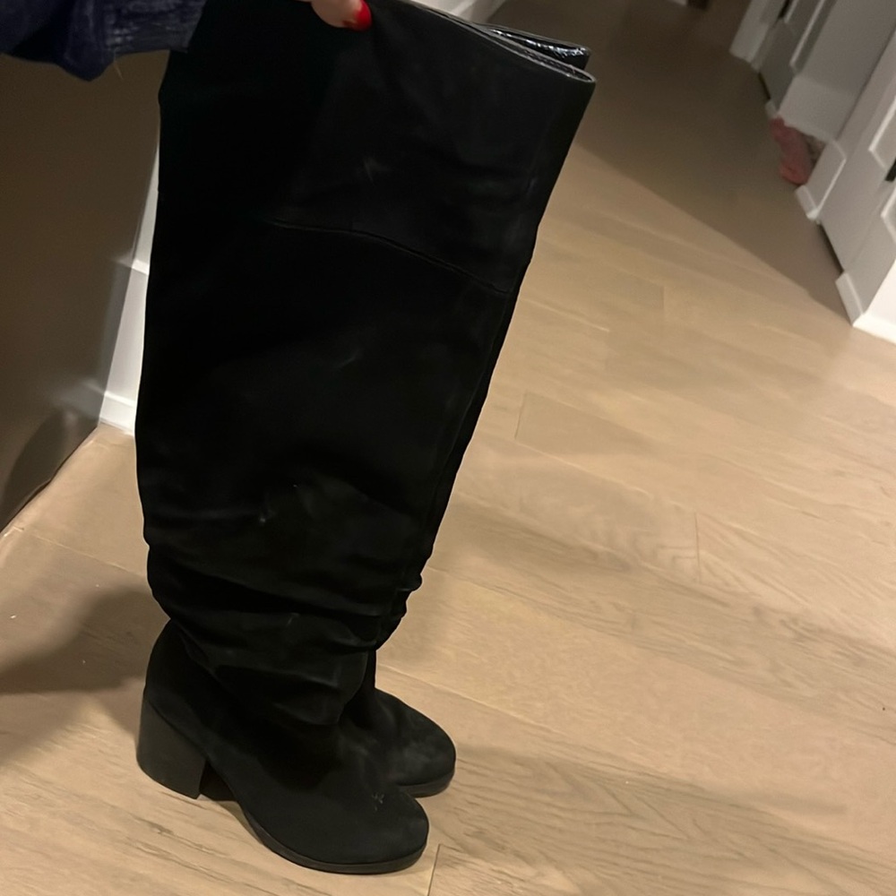 Black Aldo over the knee boots, size 8 1/2!